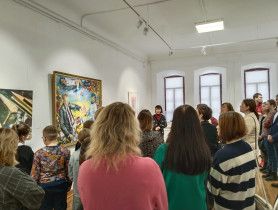 Учителя гимназии посетили выставку в Национальной галерее &quot;Пушкин. Куратов&quot;.